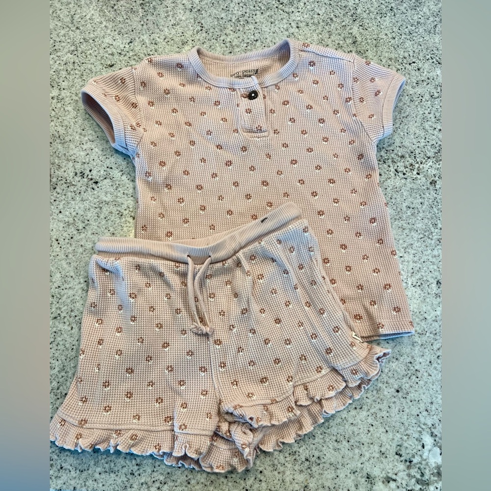 Easy Peasy outfit matching set toddler girl 5T